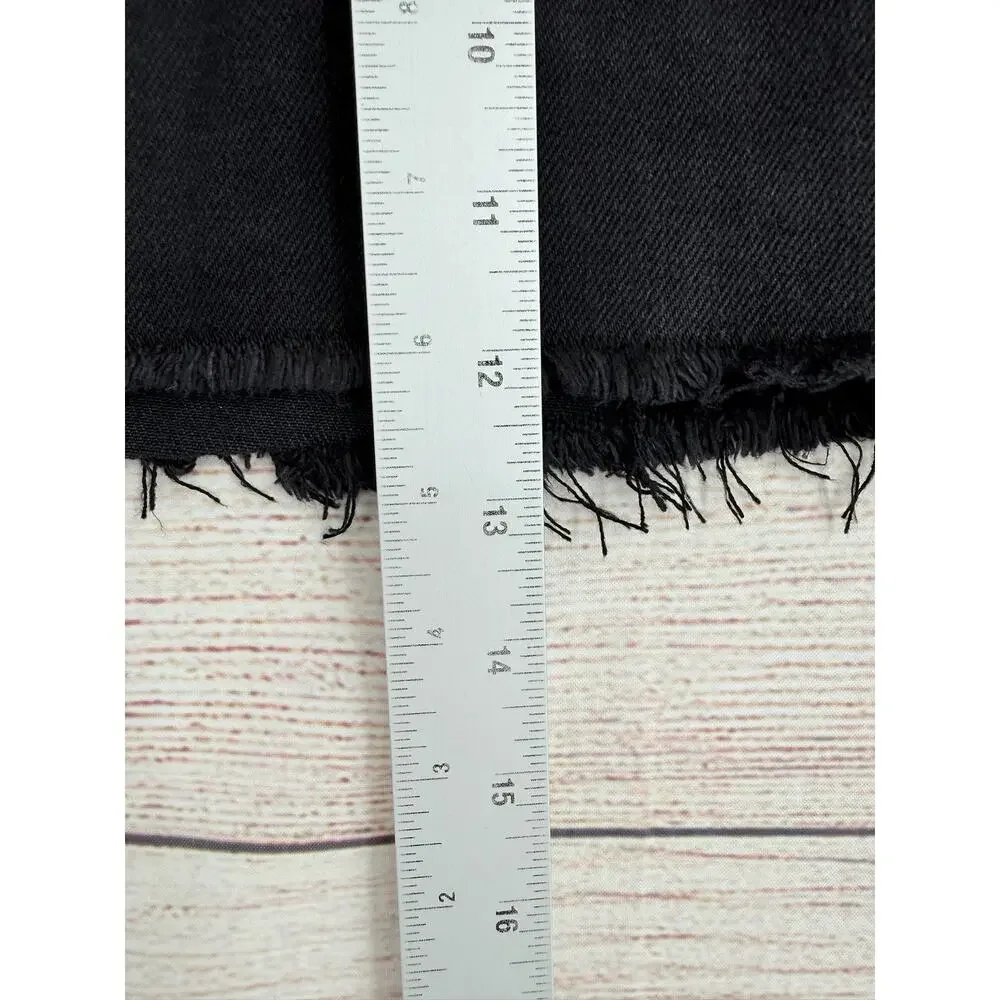 American‎ Eagle Low Rise Mini Skirt Womens 14/32W Black Cut Off NEW - Picture 9 of 9